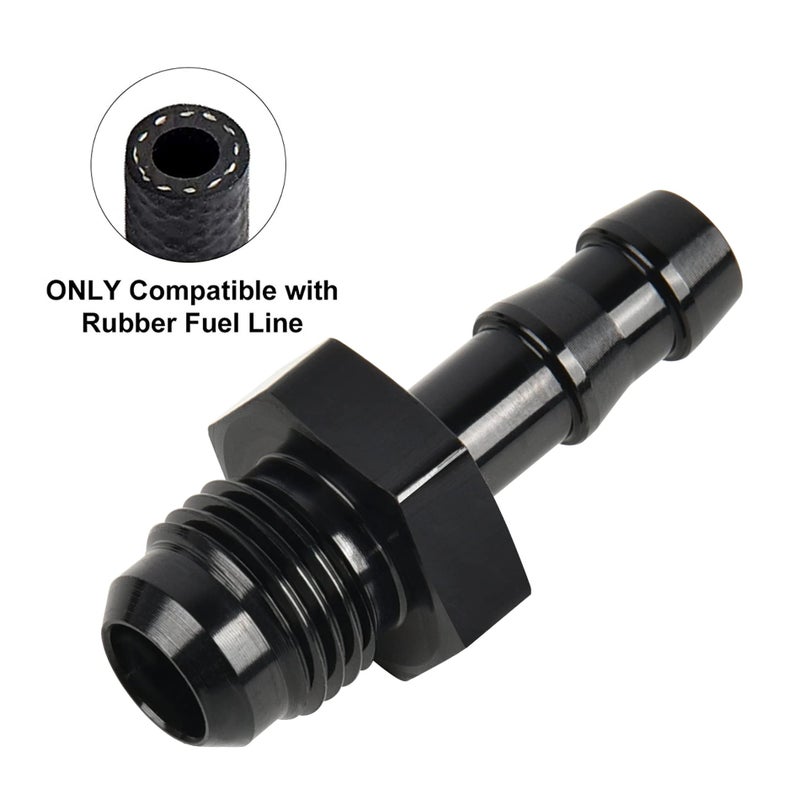 EVIL ENERGY 6AN Male to 1/4" Barb Push on Fitting Adapter Aluminum - Image 4